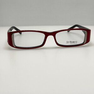 St Moritz Ice 106 Eyeglasses Eye Glasses Frames Red 52-16-135